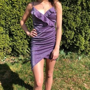Sparkly Purple Body-con Dress